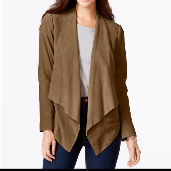 Michael Kors Draped Suede Jacket - Picture 1 of 7